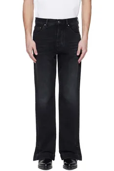 Черные прямые джинсы клеш AMIRI