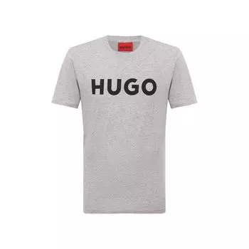Хлопковая футболка HUGO