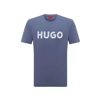 Хлопковая футболка HUGO