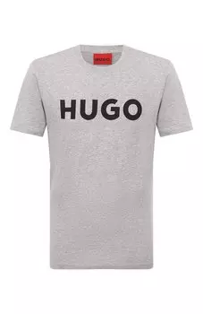 Хлопковая футболка HUGO