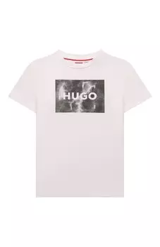 Хлопковая футболка HUGO