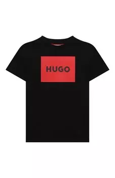 Хлопковая футболка HUGO