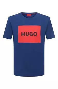 Хлопковая футболка HUGO