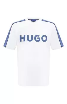 Хлопковая футболка HUGO