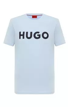 Хлопковая футболка HUGO