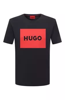 Хлопковая футболка HUGO