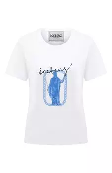 Хлопковая футболка Iceberg