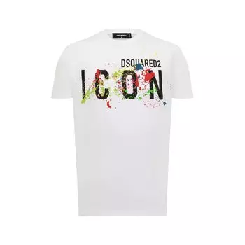 Хлопковая футболка Icon Dsquared2