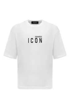 Хлопковая футболка Icon Dsquared2