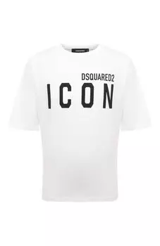 Хлопковая футболка Icon Dsquared2