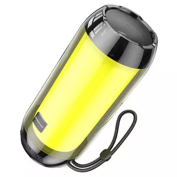 Портативная акустика Borofone BR25 Crazy, 5 Вт, FM, USB, microSD, Bluetooth, подсветка, черный (974443386509)