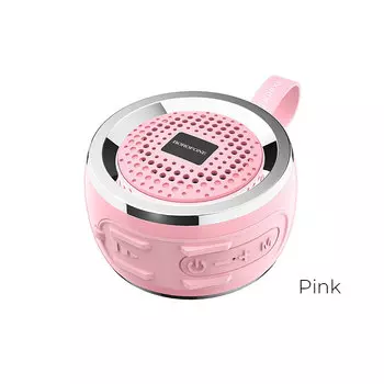 Портативная акустика Borofone BR2 Aurora, 5 Вт, FM, USB, microSD, Bluetooth, розовый
