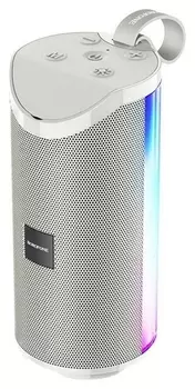 Акустика портативная Borofone BR5 Adventure, 5Вт, USB, microSD, Bluetooth, подсветка, серый
