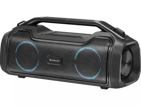Портативная акустика Defender Beatbox 50, 50 Вт, AUX, microSD, Bluetooth, подсветка, черный (65950)