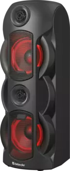 Портативная акустика Defender G78, 70 Вт, FM, USB, microSD, Bluetooth, подсветка, черный (65178)