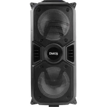 Портативная акустика Dialog Oscar AO-11, 26 Вт, FM, USB, SD, microSD, Bluetooth, подсветка, черный