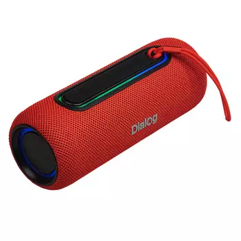 Портативная акустика Dialog Progressive AP-11, 12 Вт, FM, AUX, USB, Bluetooth, подсветка, красный (AP-11 Red)