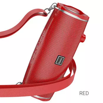 Портативная акустика Hoco BS40 Desire song, 14 Вт, FM, AUX, USB, microSD, Bluetooth, красный (6931474730626)