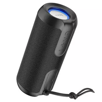 Портативная акустика Hoco BS48 Artistic, 10 Вт, FM, AUX, USB, microSD, Bluetooth, подсветка, черный (62245)