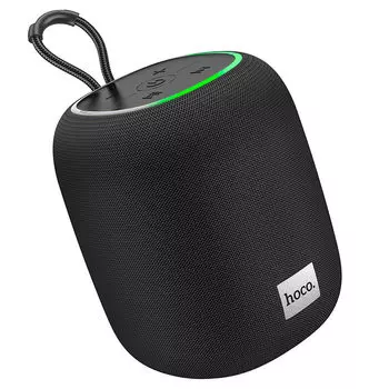 Портативная акустика Hoco HC14 Link, 5 Вт, FM, AUX, USB, microSD, Bluetooth, подсветка, черный (778338)