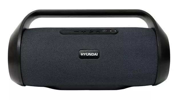 Портативная акустика Hyundai H-PAC420, 50 Вт, FM, USB, Bluetooth, черный (H-PAC420)