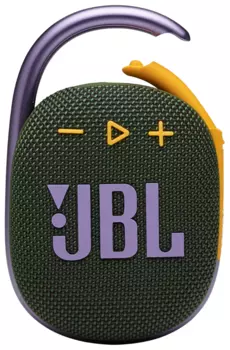 Акустика портативная JBL CLIP 4, 5 Вт, Bluetooth, зеленый (JBLCLIP4GRN)