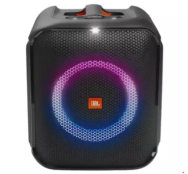 Портативная акустика JBL Partybox, 100 Вт, AUX, USB, Bluetooth, подсветка, черный (JBLPARTYBOXENCORE-BK)