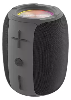 Портативная акустика QUMO Battery Beats, 5 Вт, FM, AUX, microSD, Bluetooth, подсветка, черный (32942)