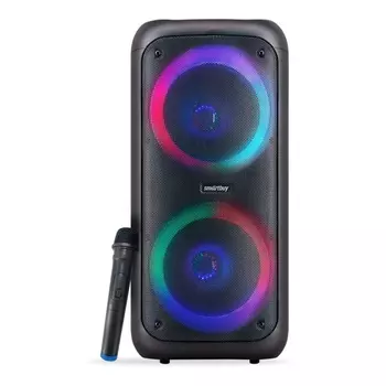 Портативная акустика SmartBuy LAVA, 48 Вт, FM, AUX, USB, microSD, Bluetooth, подсветка, черный (SBS-5240)