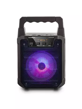 Портативная акустика Telefunken TF-PS1229B, 8 Вт, FM, USB, microSD, Bluetooth, подсветка, черный