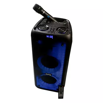 Акустика Dialog f, 45 Вт, FM, USB, SD, microSD, Bluetooth, подсветка, черный