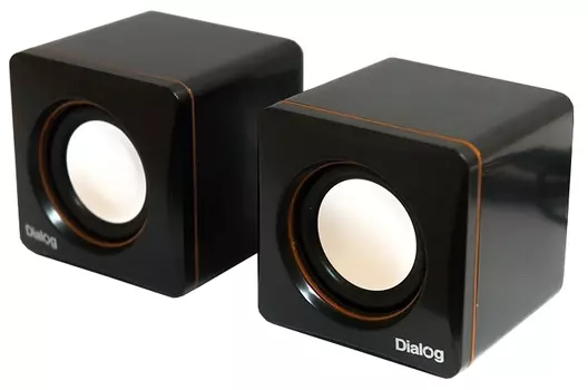Акустика 2.0 Dialog AC-04UP, 6 Вт, черный/оранжевый
