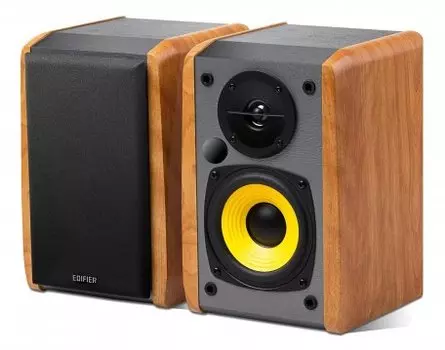 Акустика 2.0 Edifier R1010BT, 24 Вт, Bluetooth, коричневый (6923520265787)