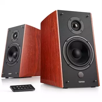 Акустика 2.0 Edifier R2000DB, 120 Вт, Bluetooth, коричневый
