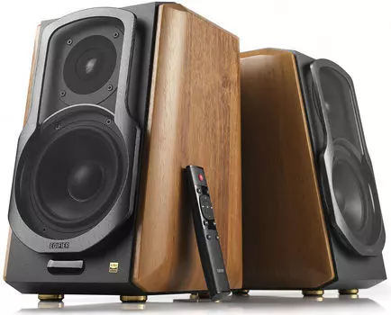 Акустика 2.0 Edifier S1000MKII, 120 Вт, AUX, Bluetooth, коричневый