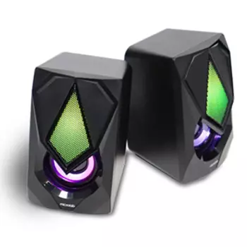 Акустика 2.0 Microlab B25, 6 Вт, подсветка, черный