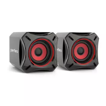 Акустика 2.0 Perfeo CUBE, 10 Вт, черный (PF_4880)