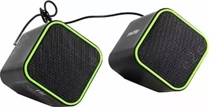 Акустика 2.0 SmartBuy CUTE, 6W, USB, Черный-зеленый (SBA-2580)