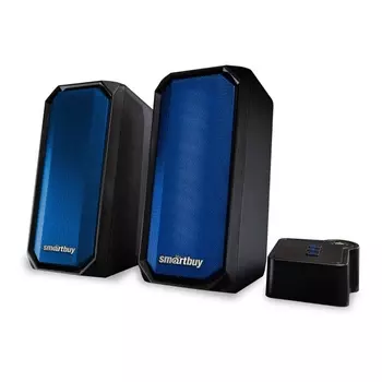 Акустика 2.0 SmartBuy RAPTURE, 6 Вт, Bluetooth, подсветка, черный (SBA-4300)