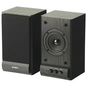 Акустика 2.0 SVEN SPS-607, 6 Вт, коричневый