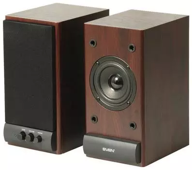 Акустика 2.0 SVEN SPS-609, 10 Вт, коричневый