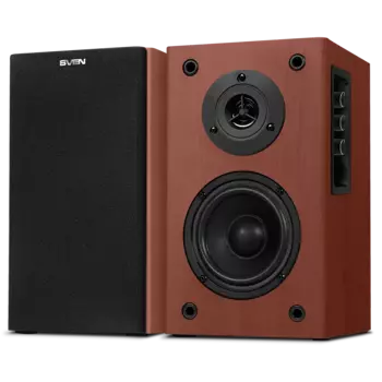 Акустика 2.0 SVEN SPS-612, 40 Вт, черный/коричневый (SV-014117)