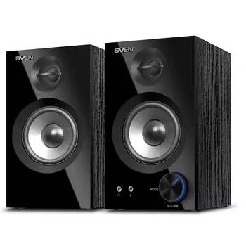 Акустика 2.0 SVEN SPS-621, 28 Вт, Bluetooth, подсветка, черный (SV-018764)