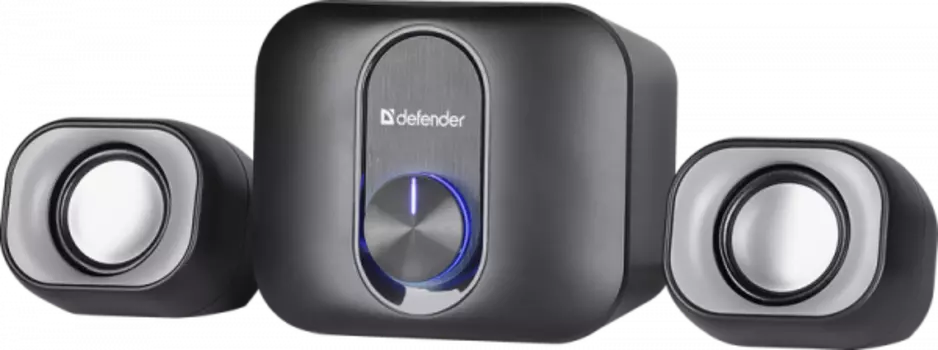 Акустика 2.1 Defender V13, 11 Вт, подсветка, черный (65213)