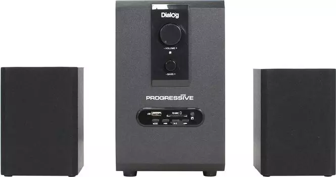 Акустика 2.1 Dialog AP-150, 10 Вт, USB, SD, черный