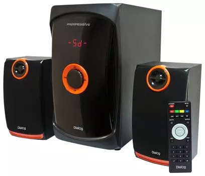 Акустика 2.1 Dialog AP-200, 60 Вт, USB, SD, черный