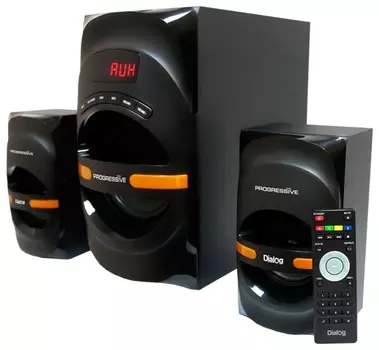 Акустика 2.1 Dialog AP-210B, 60 Вт, USB, SD, Bluetooth, черный