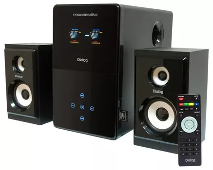 Акустика 2.1 Dialog AP-220, 60 Вт, USB, SD, черный