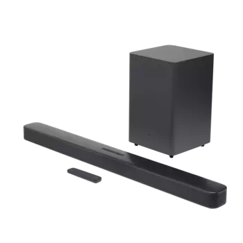 Акустика 2.1 JBL Bar 2.1 Deep Bass, 300 Вт, USB, WiFi, Bluetooth, черный (JBLBAR21DBM2BLKUK)