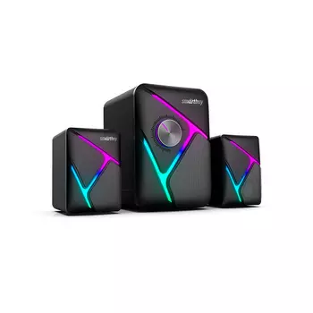 Акустика 2.1 SmartBuy S2, 12 Вт, Bluetooth, подсветка, черный (SBA-4500)